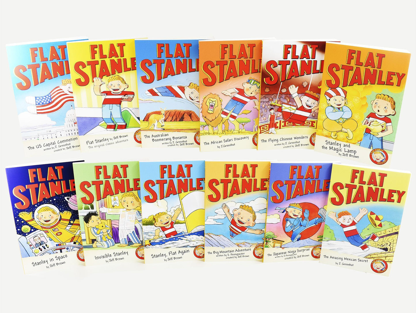 The Flat Stanley Adventure 12 Books Collection Box Set By Jeff Brown - Children's Literature - Paperback