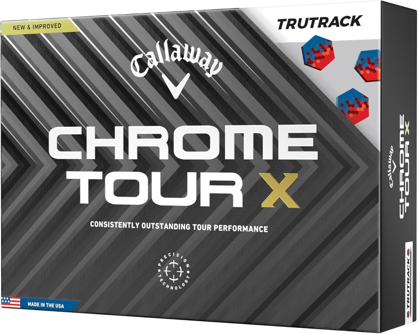 Chrome Tour X Golf Balls: Max Distance, Tour Performance, Incredible Feel & Alignment