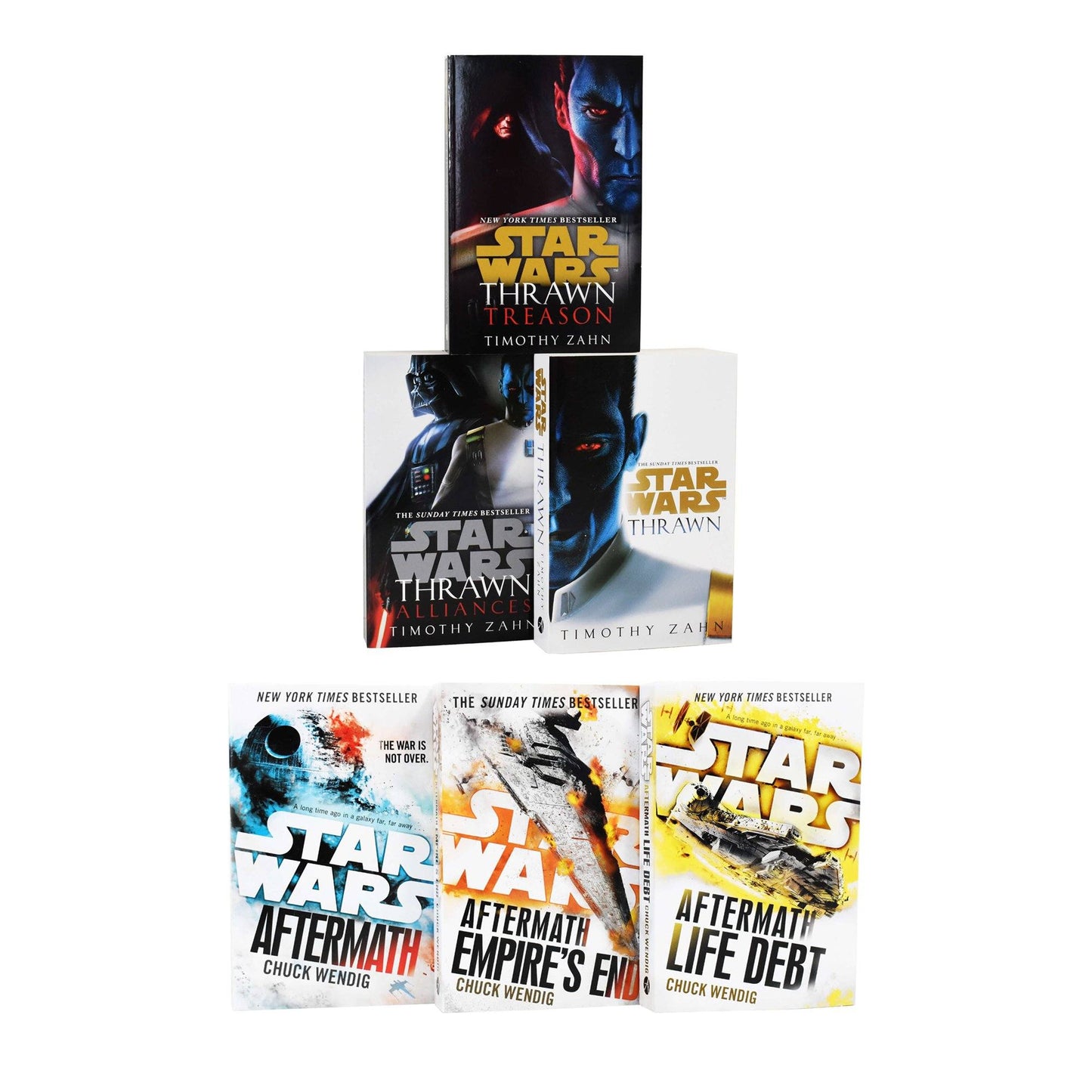 Star Wars: Thrawn & Aftermath Trilogies 6 Books Collection Set – Fiction - Paperback