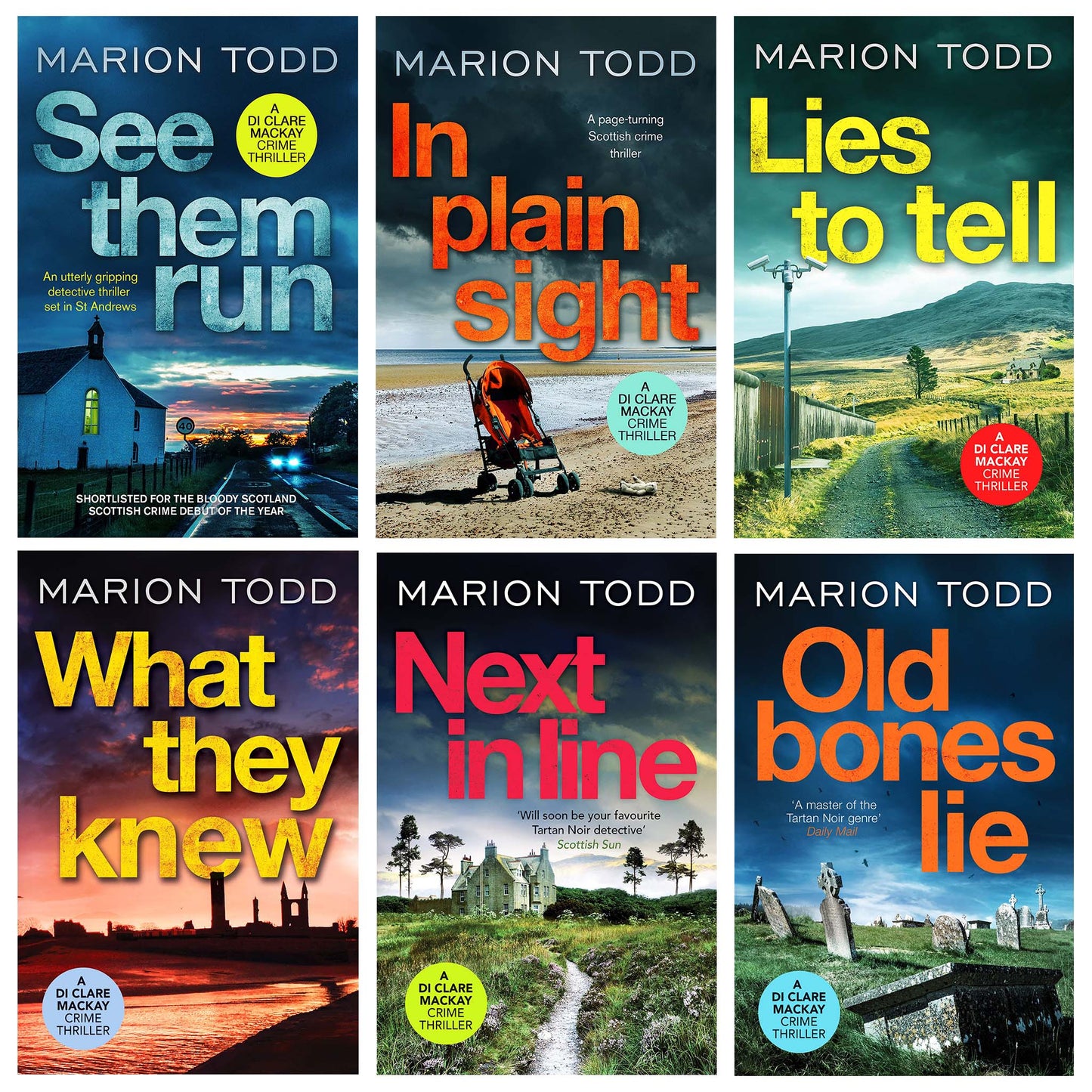Detective Clare Mackay Series By Marion Todd 6 Books Collection Set - Fiction - Paperback
