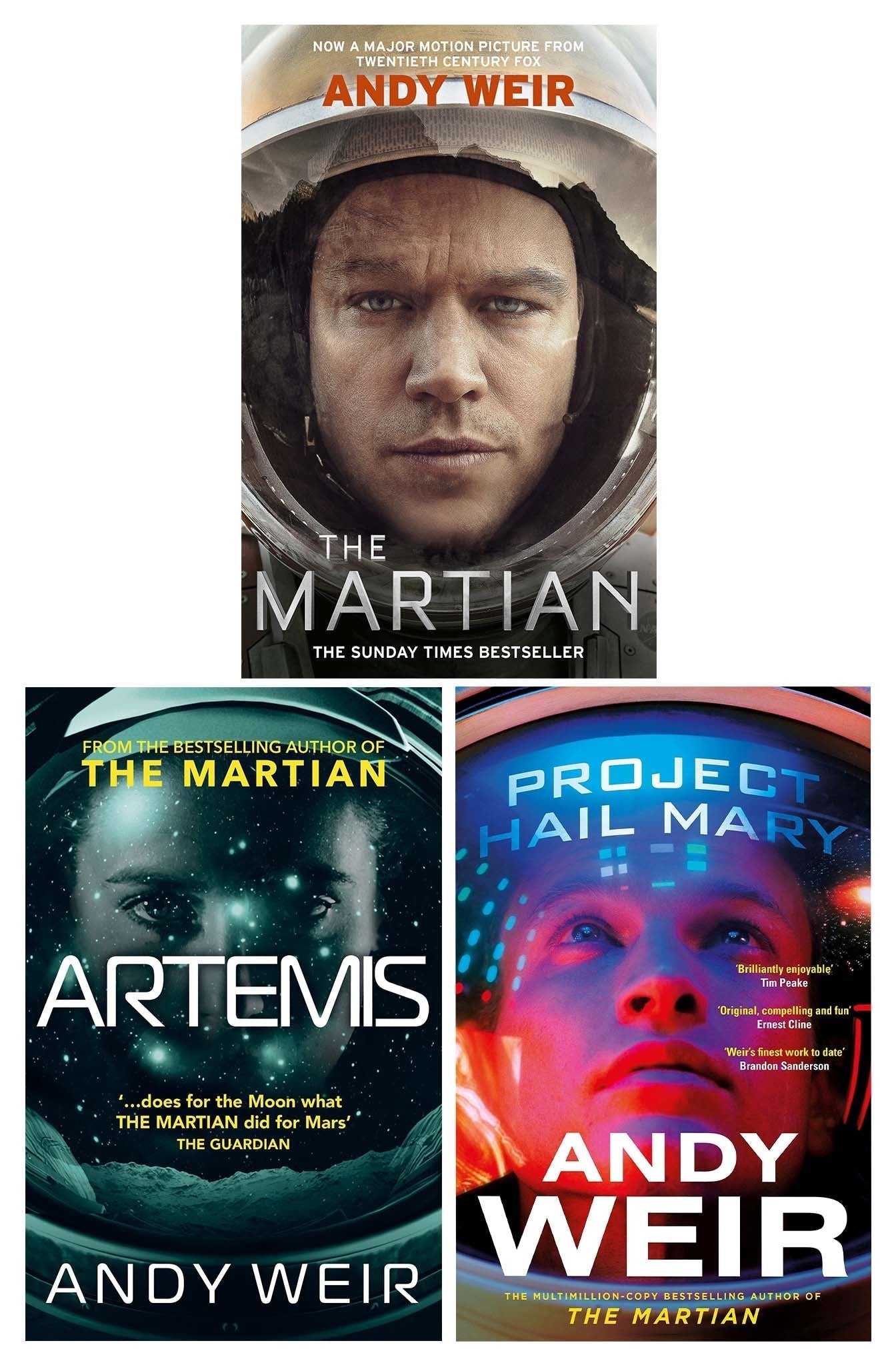 Andy Weir 3 Books Collection Set - Fiction - Paperback