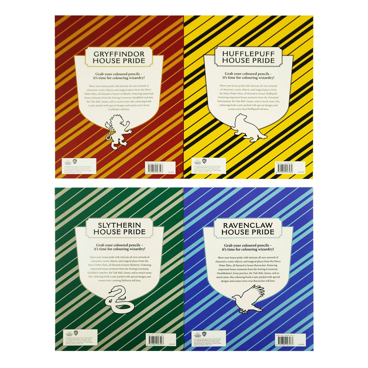 Harry Potter: An Official Colouring 4 Books Collection Set by Various Contributors - Paperback