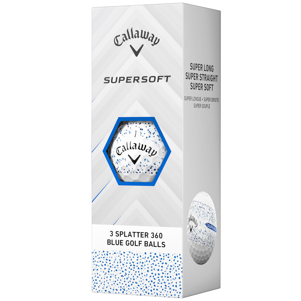 Supersoft Golf Balls - Blue Splatter - 12 Pack