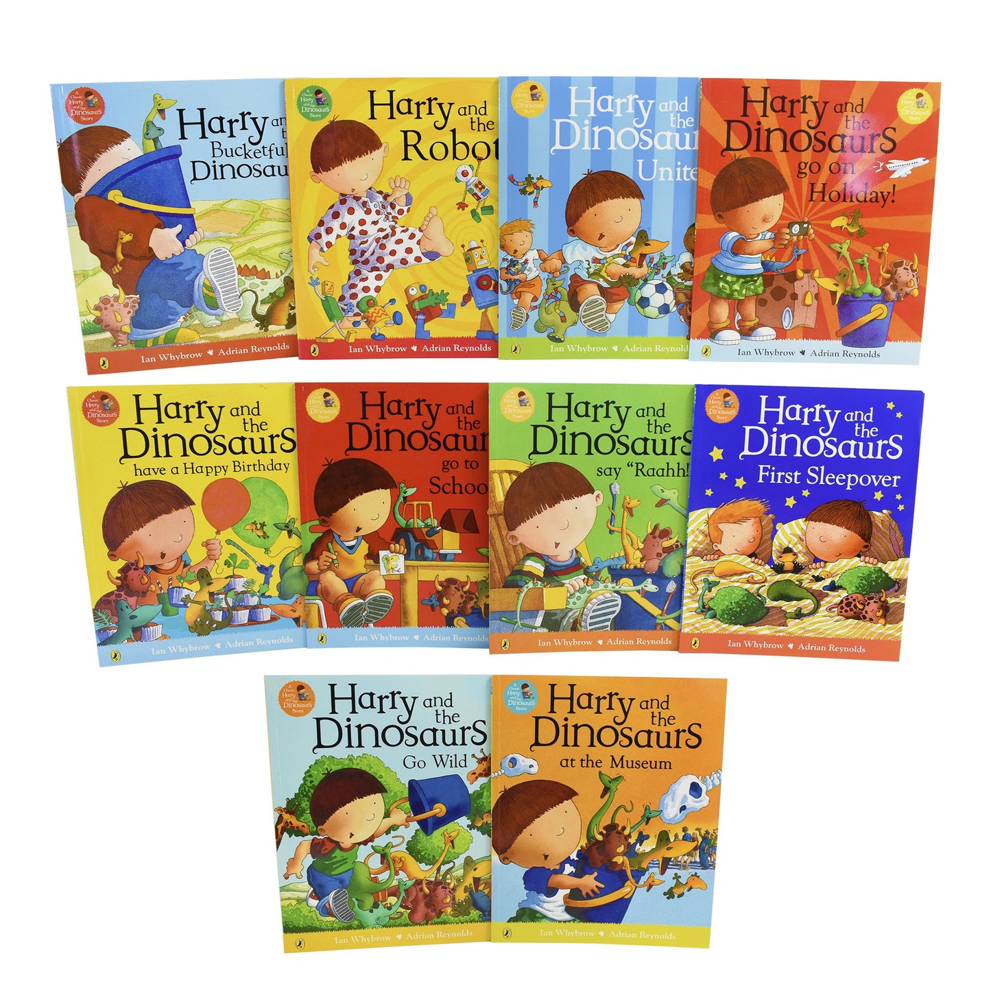 Harry and His Bucket Full of Dinosaurs 10 Books Collection Set by Ian Whybrow - Ages 2-7 - Paperback