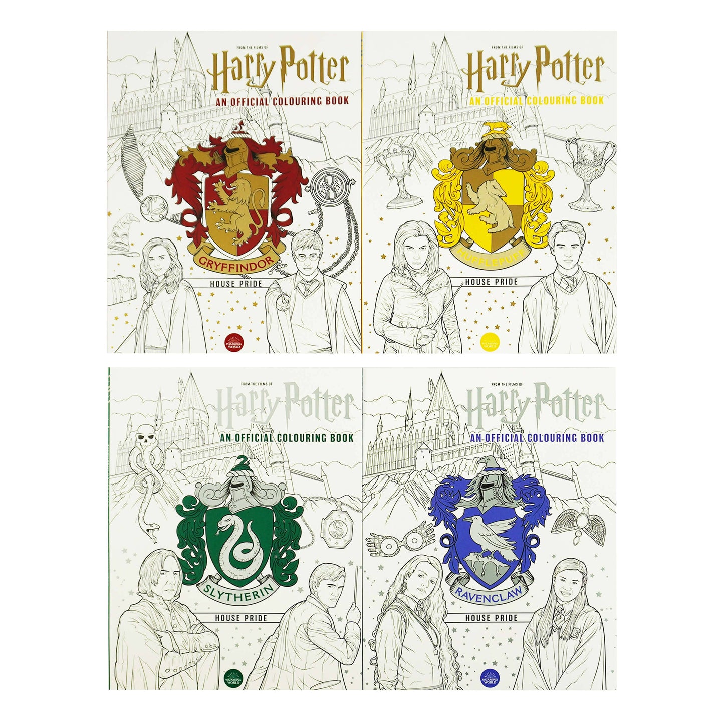 Harry Potter: An Official Colouring 4 Books Collection Set by Various Contributors - Paperback