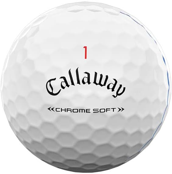 Golf 2022 Chrome Soft Golf Balls (True Track (Red/Blue)