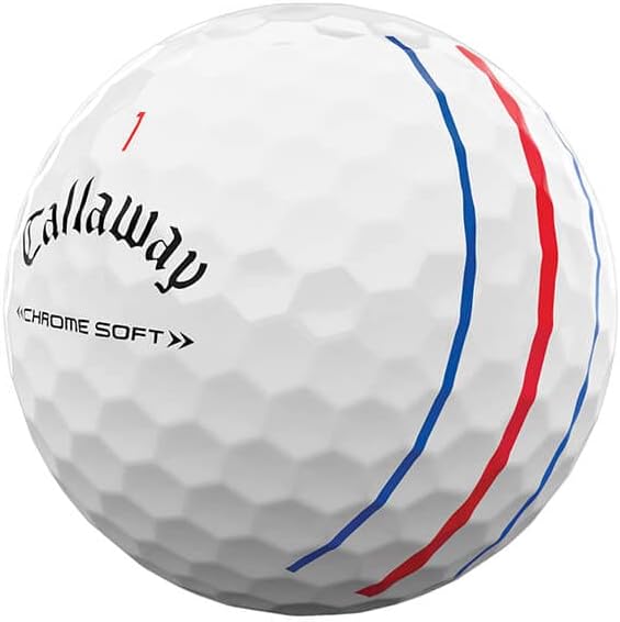 Golf 2022 Chrome Soft Golf Balls (True Track (Red/Blue)