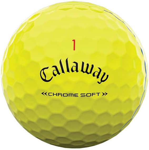 Golf 2022 Chrome Soft Golf Balls (True Track (Red/Blue)