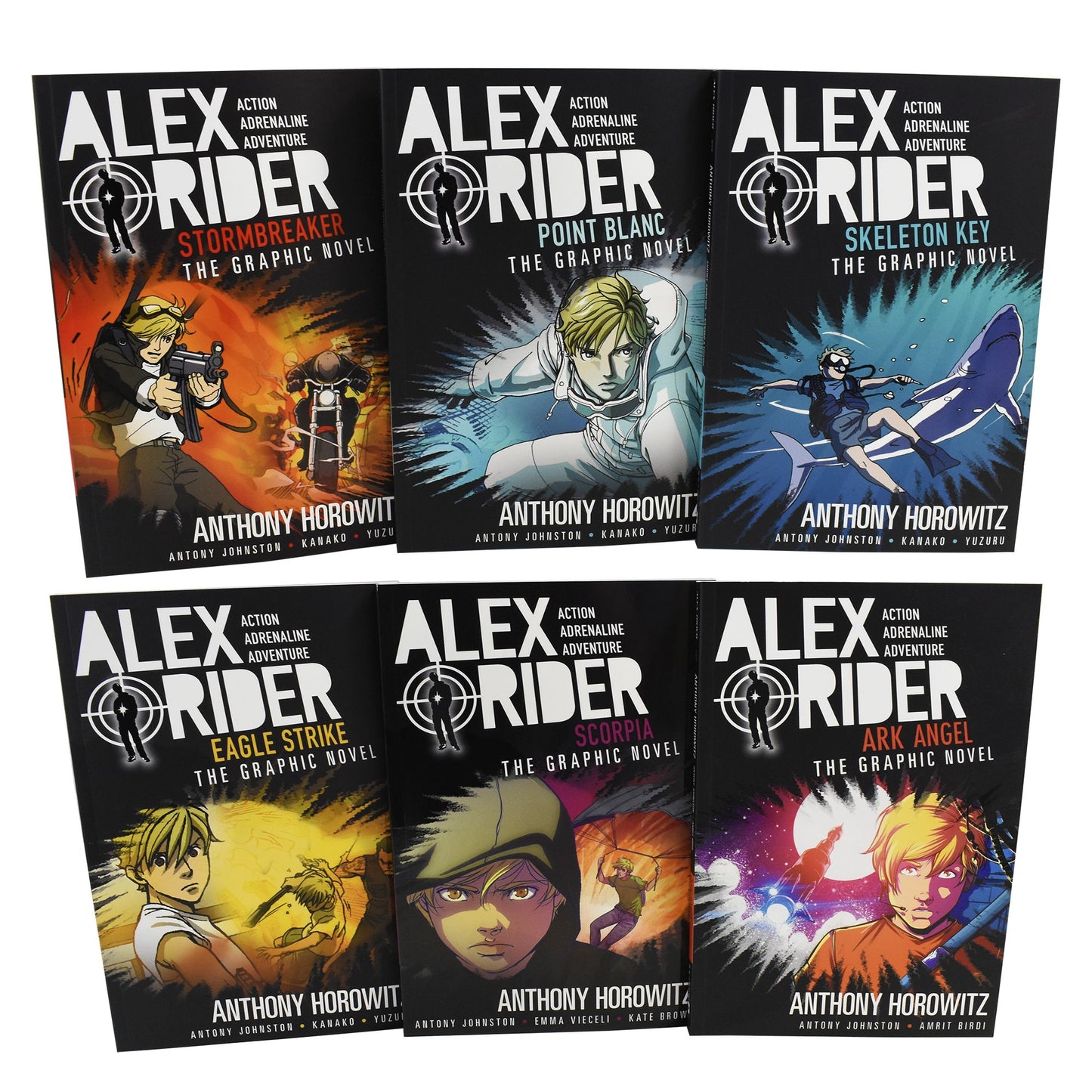 Alex Rider The Graphic Novel Collection 6 Books Box Set By Anthony Horowitz - Ages 9-14 - Paperback