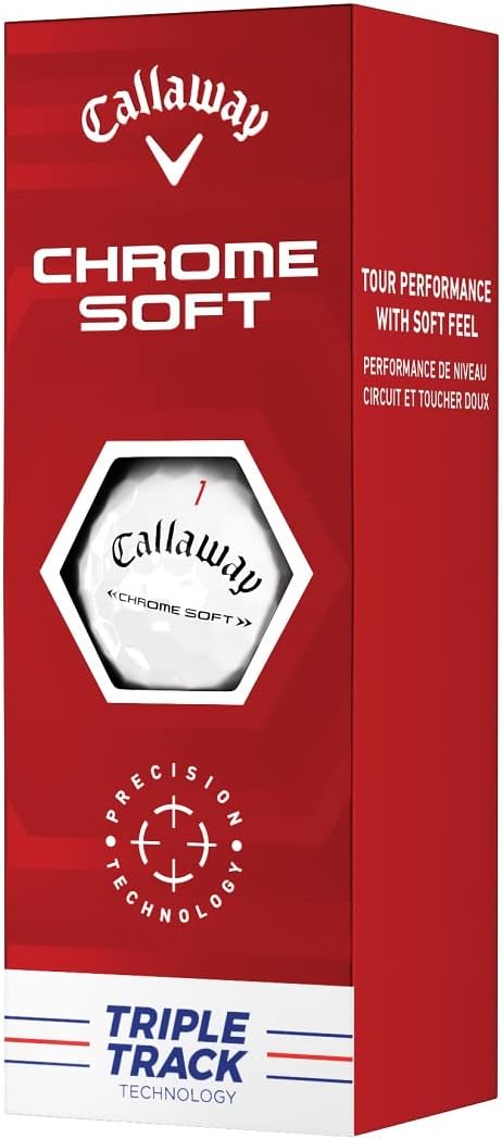 Golf 2022 Chrome Soft Golf Balls (True Track (Red/Blue)