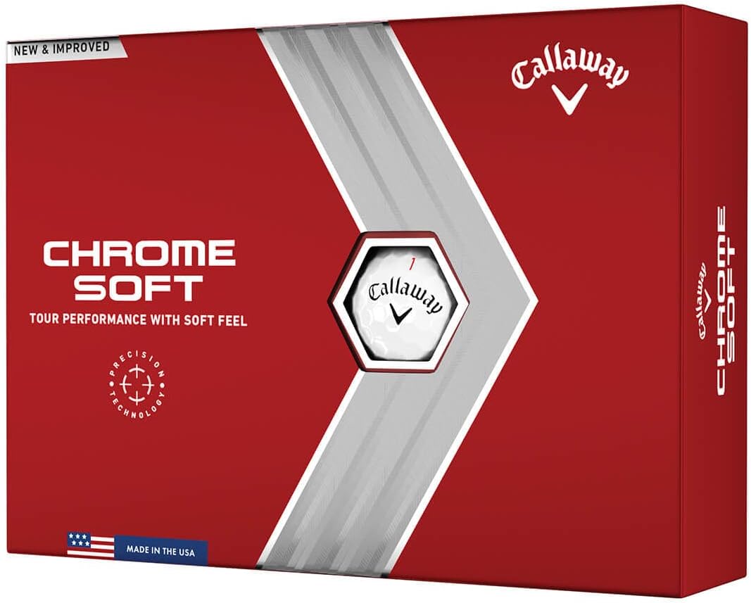 Golf 2022 Chrome Soft Golf Balls (True Track (Red/Blue)