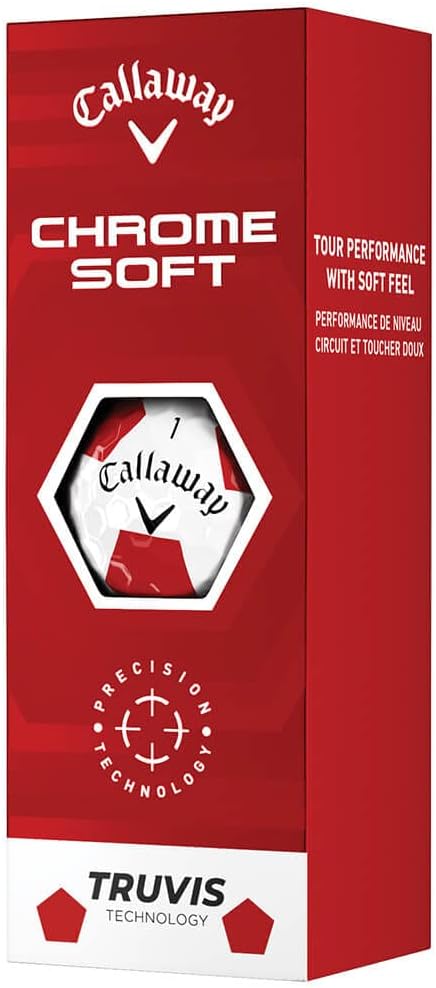 Golf 2022 Chrome Soft Golf Balls (True Track (Red/Blue)