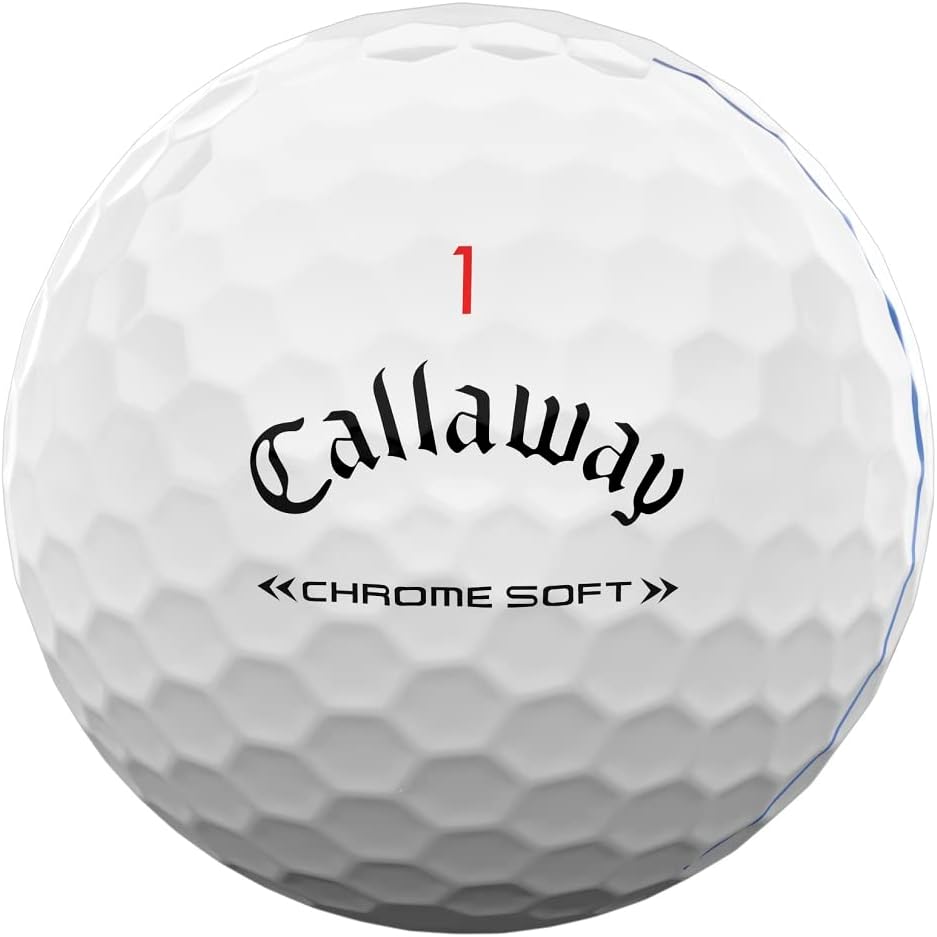Golf 2022 Chrome Soft Golf Balls (True Track (Red/Blue)