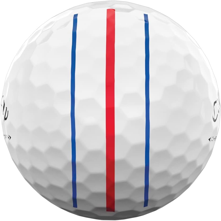 Golf 2022 Chrome Soft Golf Balls (True Track (Red/Blue)