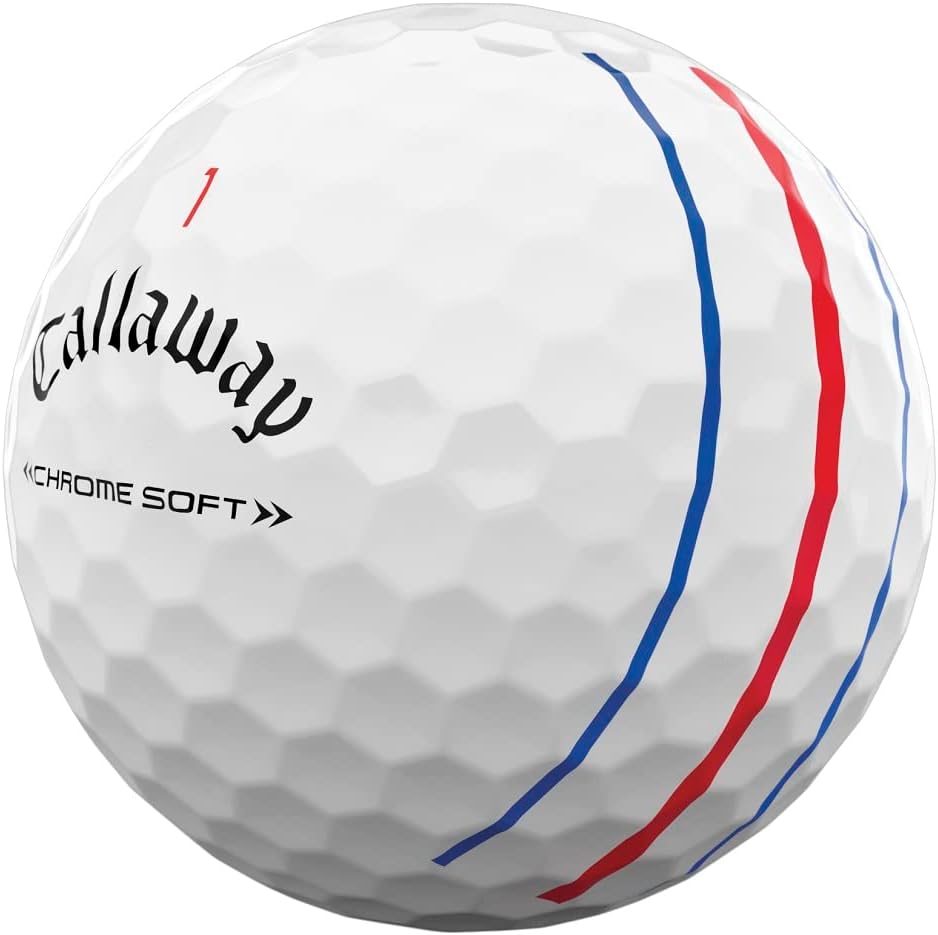 Golf 2022 Chrome Soft Golf Balls (True Track (Red/Blue)