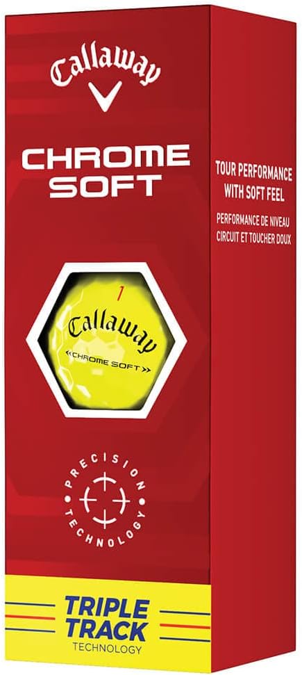 Golf 2022 Chrome Soft Golf Balls (True Track (Red/Blue)