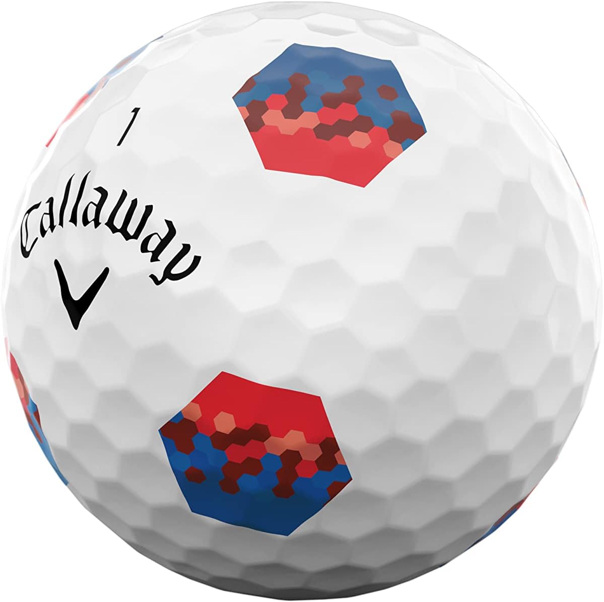 Golf 2022 Chrome Soft Golf Balls (True Track (Red/Blue)