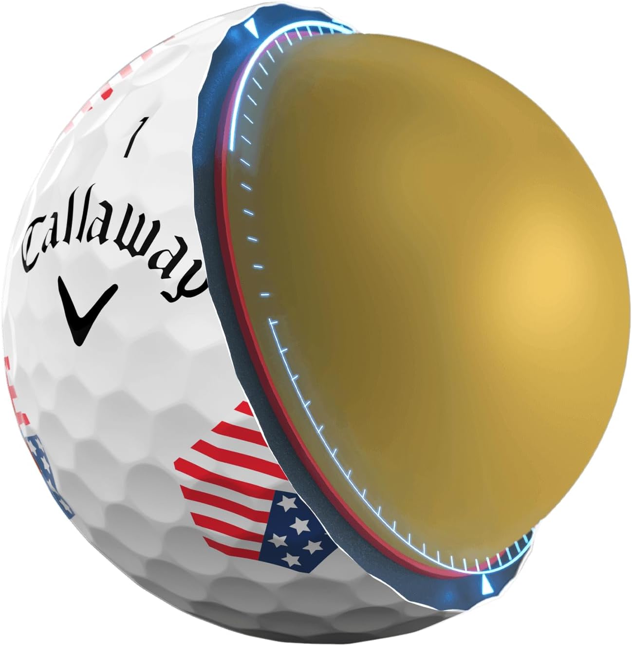 Chrome Tour Golf Balls: Hyper Fast Core, Triple Track Alignment, Tour Performanc
