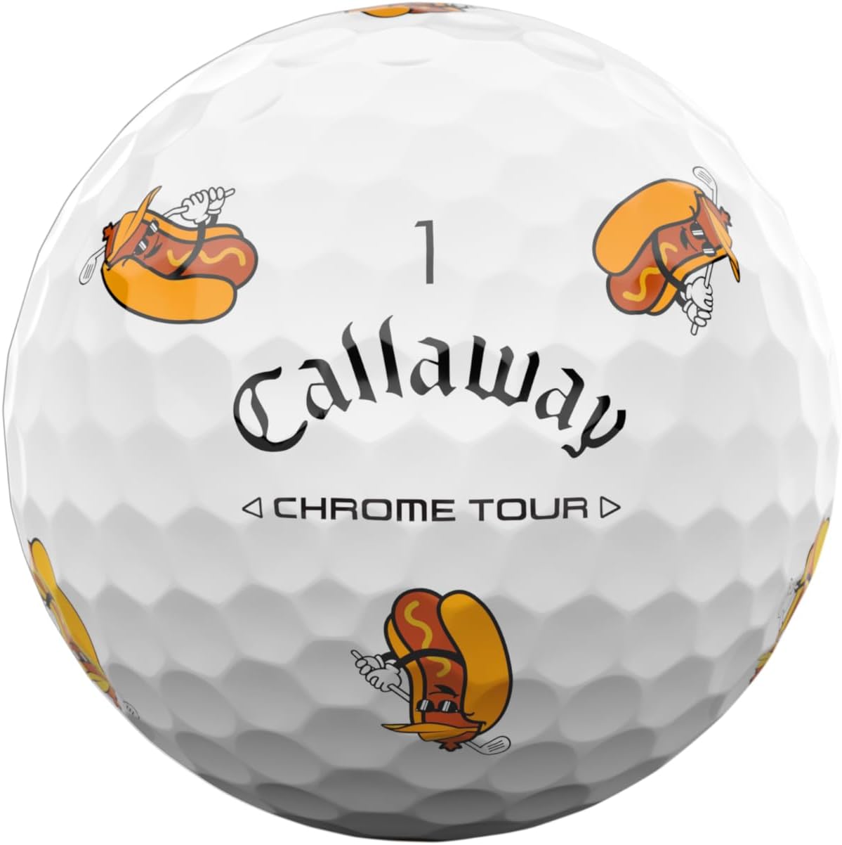Chrome Tour Golf Balls: Hyper Fast Core, Triple Track Alignment, Tour Performanc