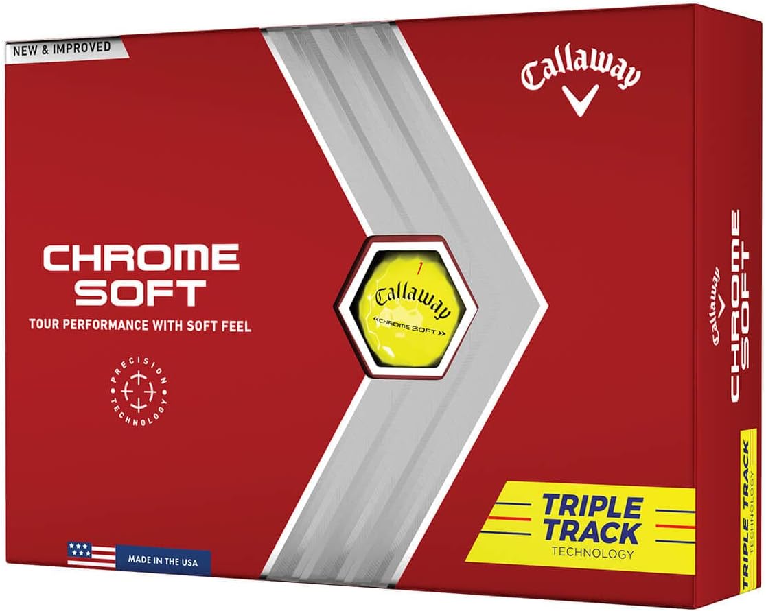 Golf 2022 Chrome Soft Golf Balls (True Track (Red/Blue)