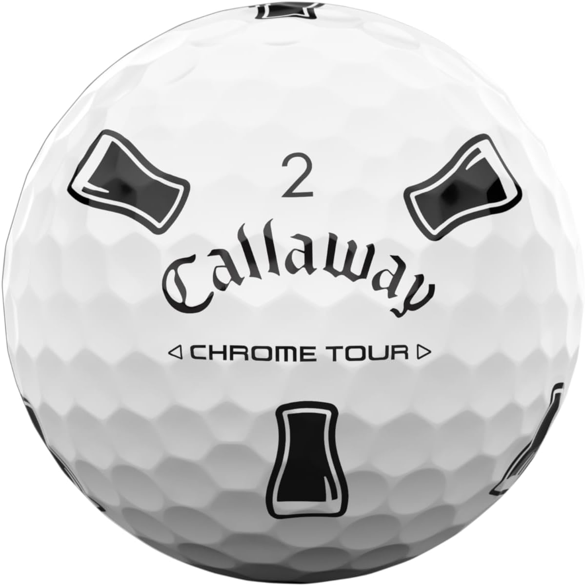 Chrome Tour Golf Balls: Hyper Fast Core, Triple Track Alignment, Tour Performanc