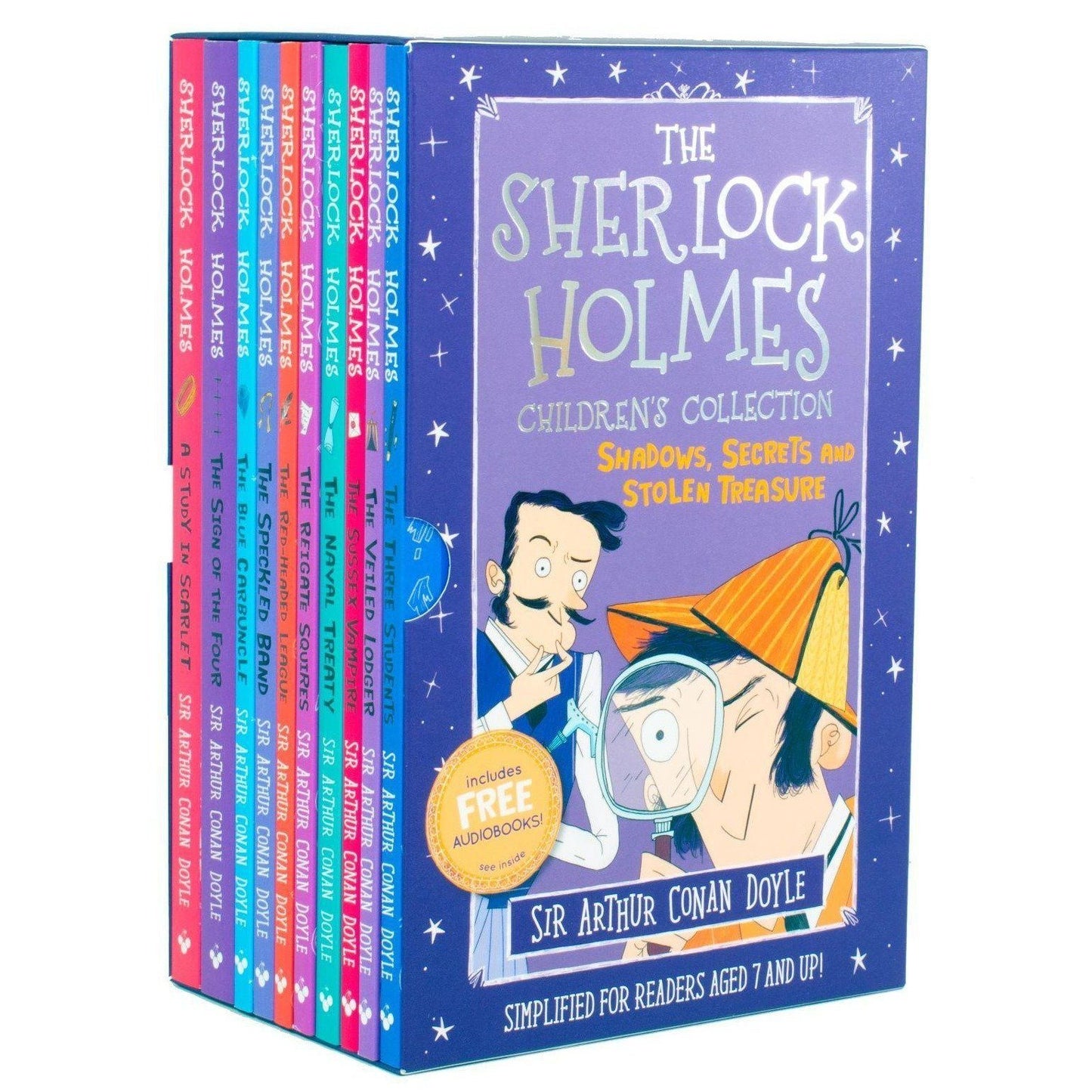 Sherlock Holmes Children's Collection 20 Books (Series 1 & 2) by Sir Arthur Conan Doyle - Ages 7-9 - Paperback