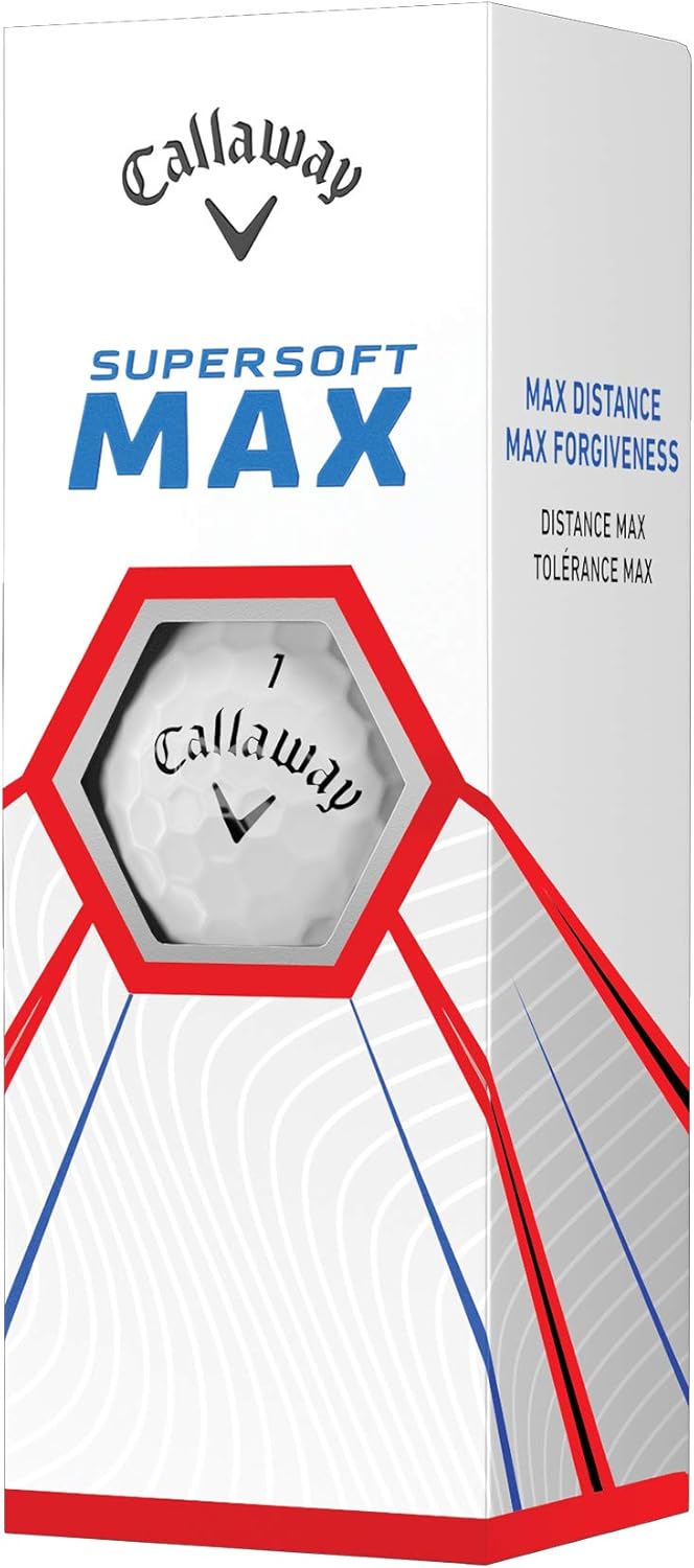 Supersoft Max Golf Balls - Enhanced Distance, Forgiveness, High Launch