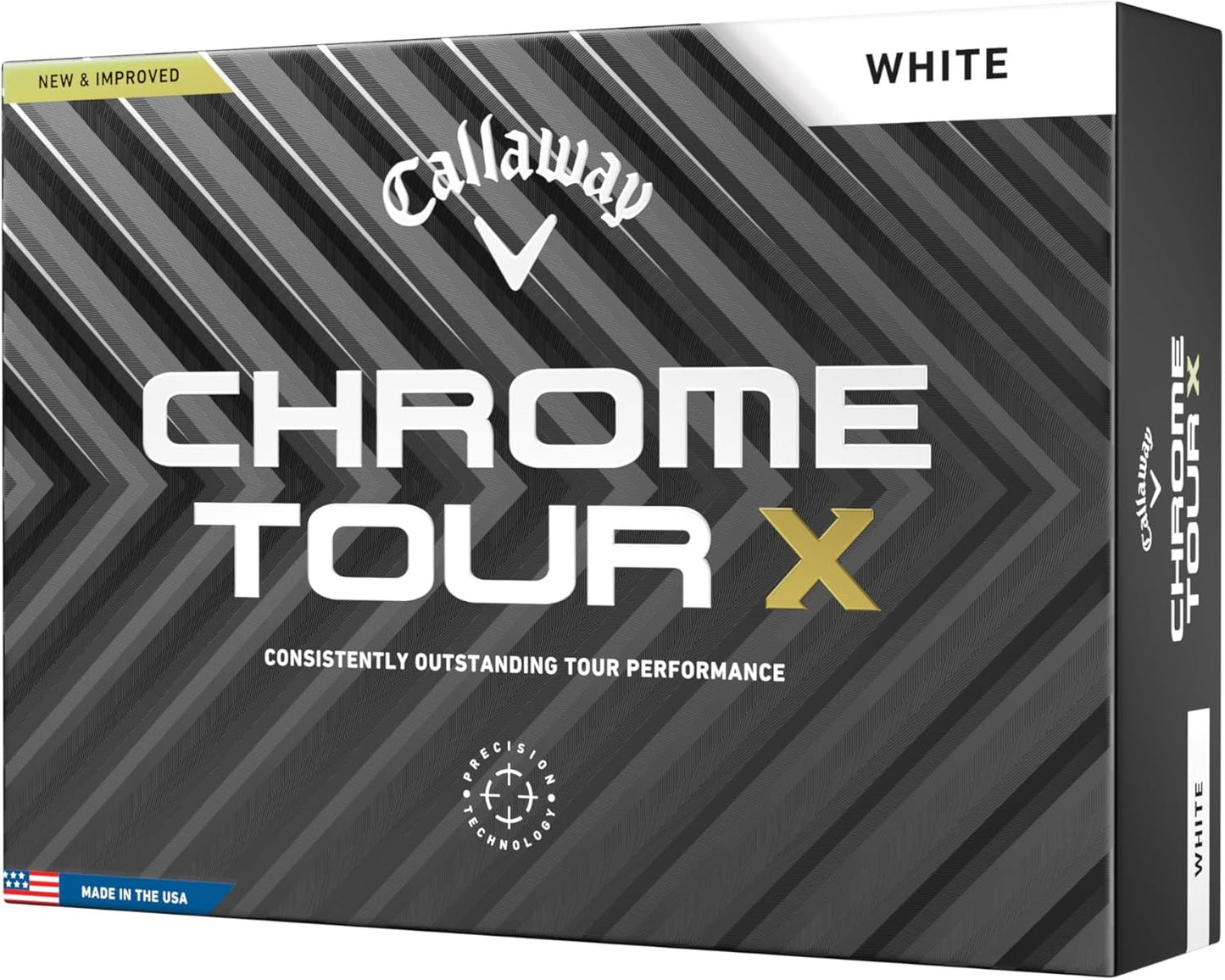 Chrome Tour X Golf Balls: Max Distance, Tour Performance, Incredible Feel & Alignment