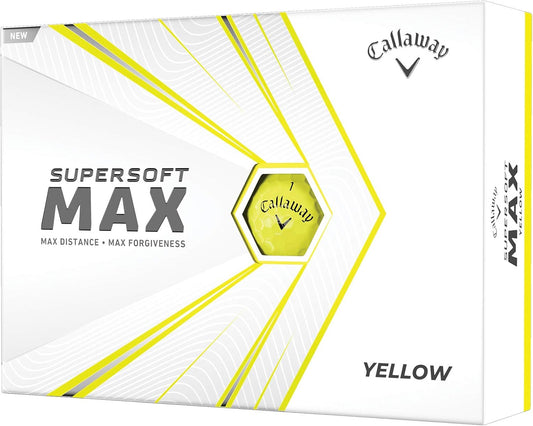Supersoft Max Golf Balls - Enhanced Distance, Forgiveness, High Launch