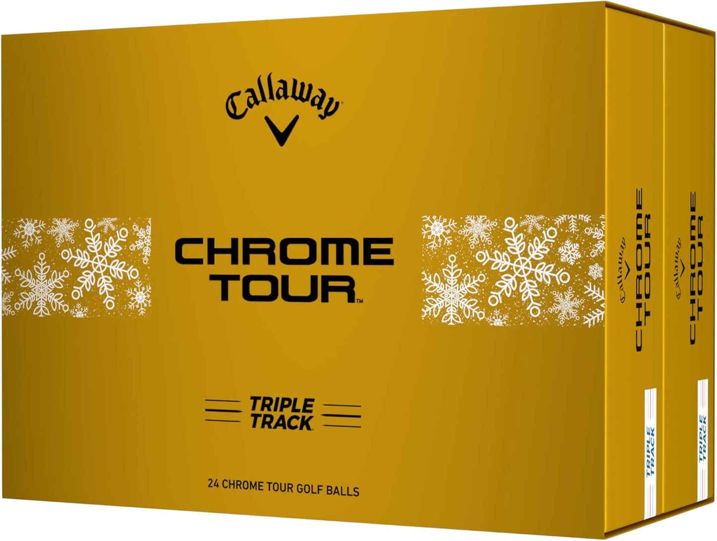 Chrome Tour Golf Balls: Hyper Fast Core, Triple Track Alignment, Tour Performanc