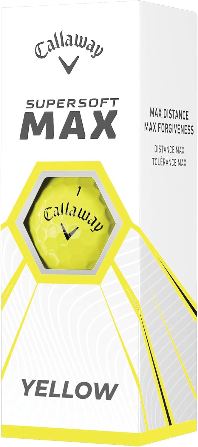 Supersoft Max Golf Balls - Enhanced Distance, Forgiveness, High Launch