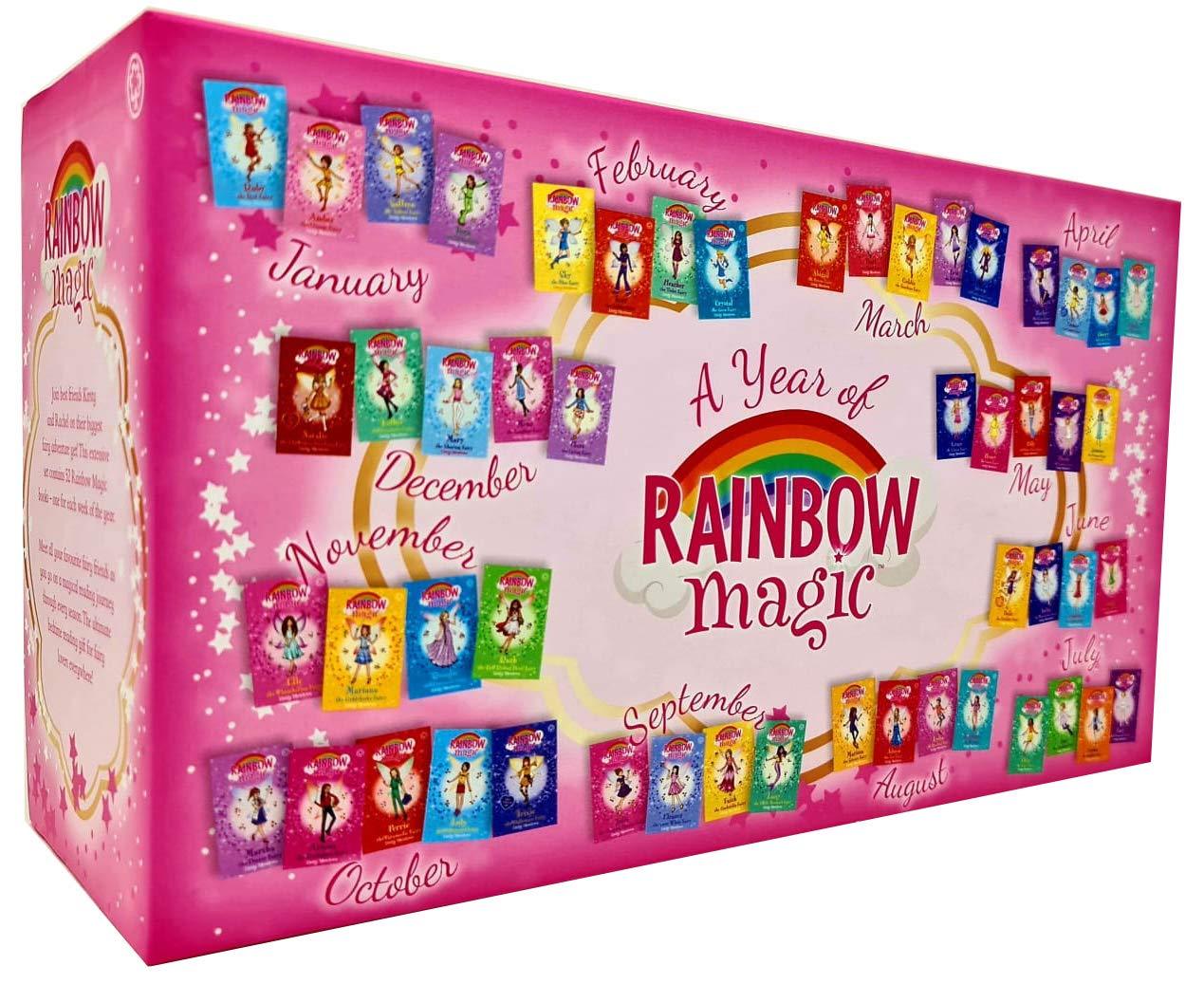 A Year of Rainbow Magic by Daisy Meadows 52 Books Boxed Set Collection - Ages 5-7 - Paperback