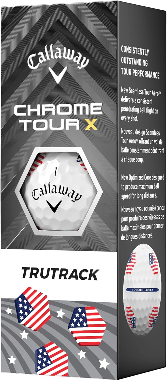 Chrome Tour X Golf Balls: Max Distance, Tour Performance, Incredible Feel & Alignment