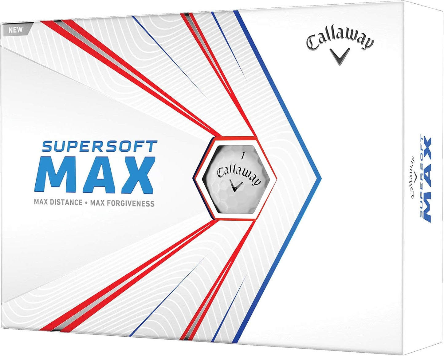 Supersoft Max Golf Balls - Enhanced Distance, Forgiveness, High Launch