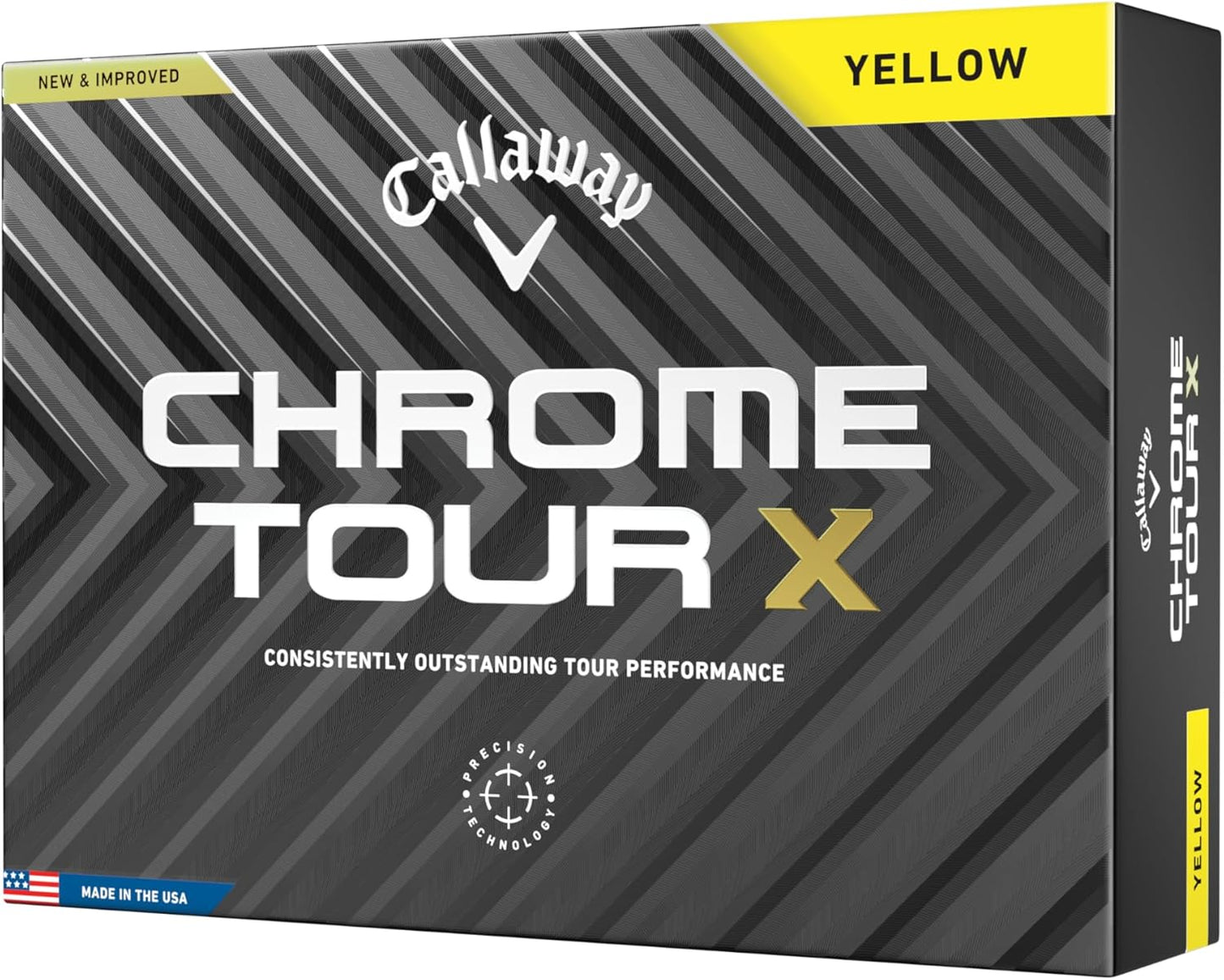 Chrome Tour X Golf Balls: Max Distance, Tour Performance, Incredible Feel & Alignment