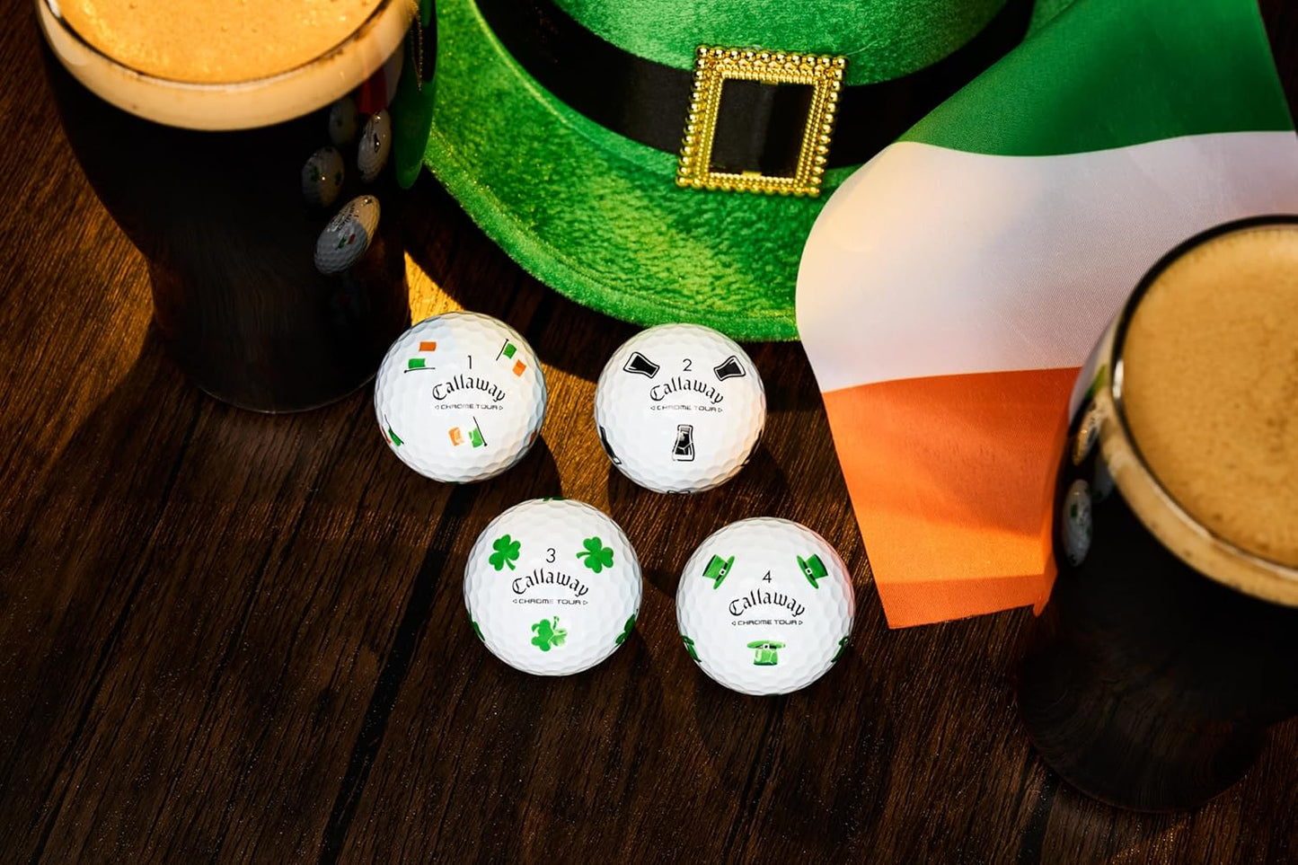 Chrome Tour Golf Balls: Hyper Fast Core, Triple Track Alignment, Tour Performanc