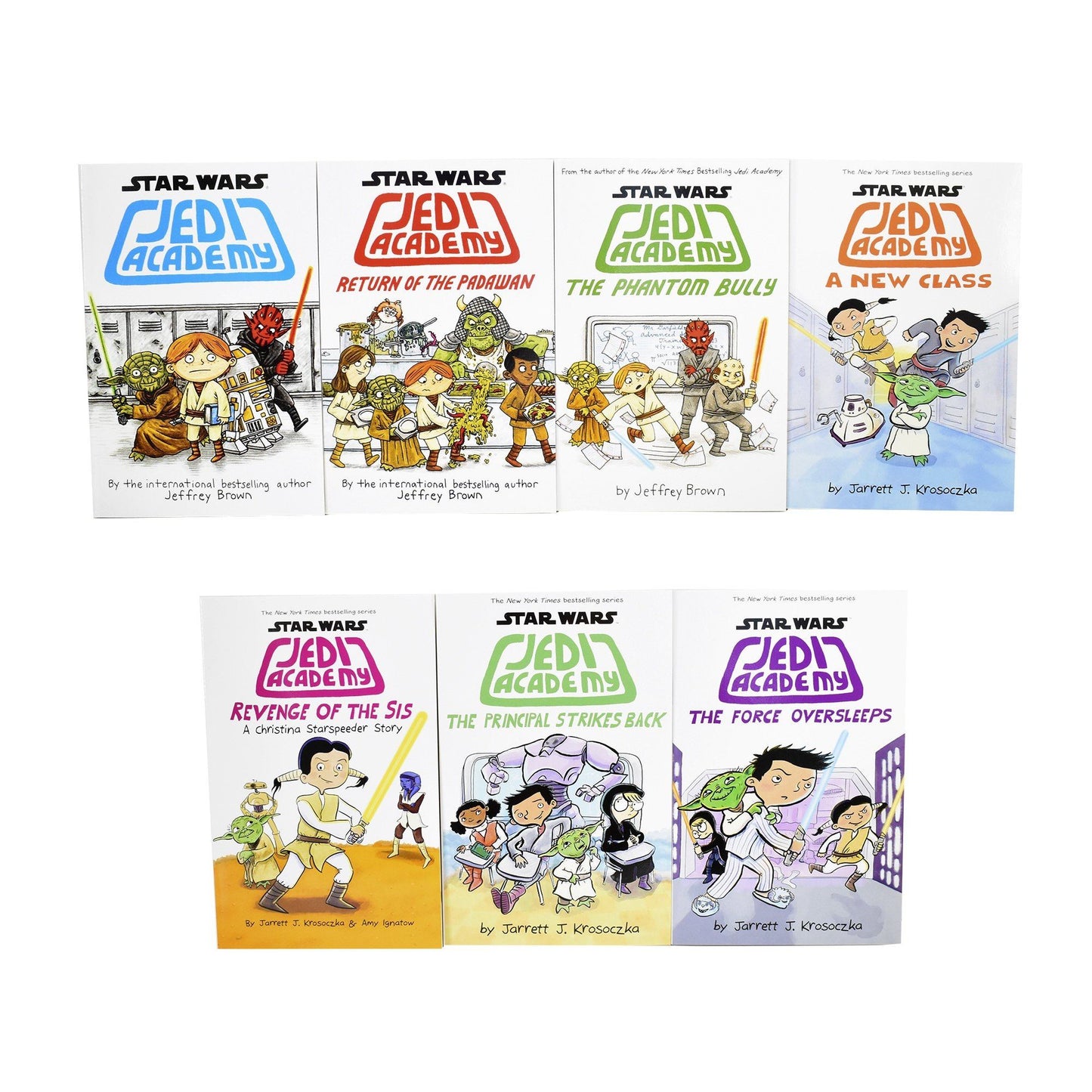 Star Wars Jedi Academy 7 Books Collection by Jeffrey Brown & Jarrett J. Krosoczka - Ages 8-12 - Paperback