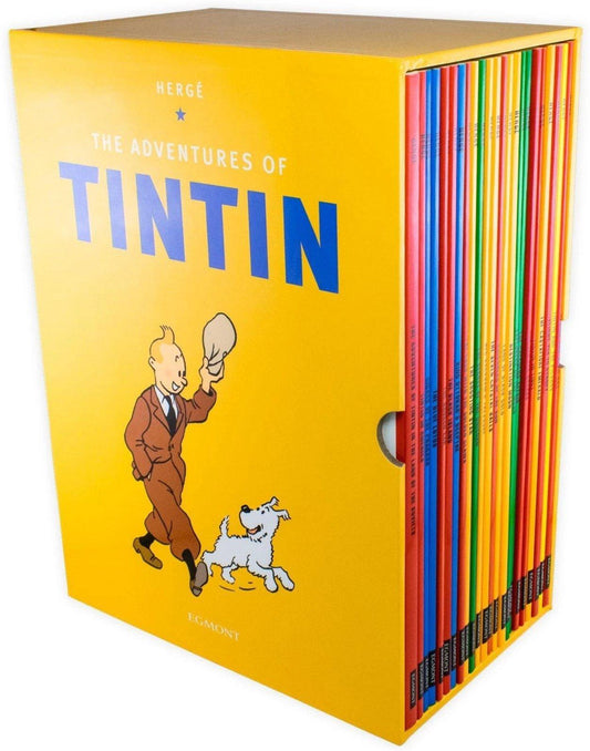 The Adventures of Tintin by Hergé: 90th Anniversary 23 Books Box Set - Ages 7+ - Paperback