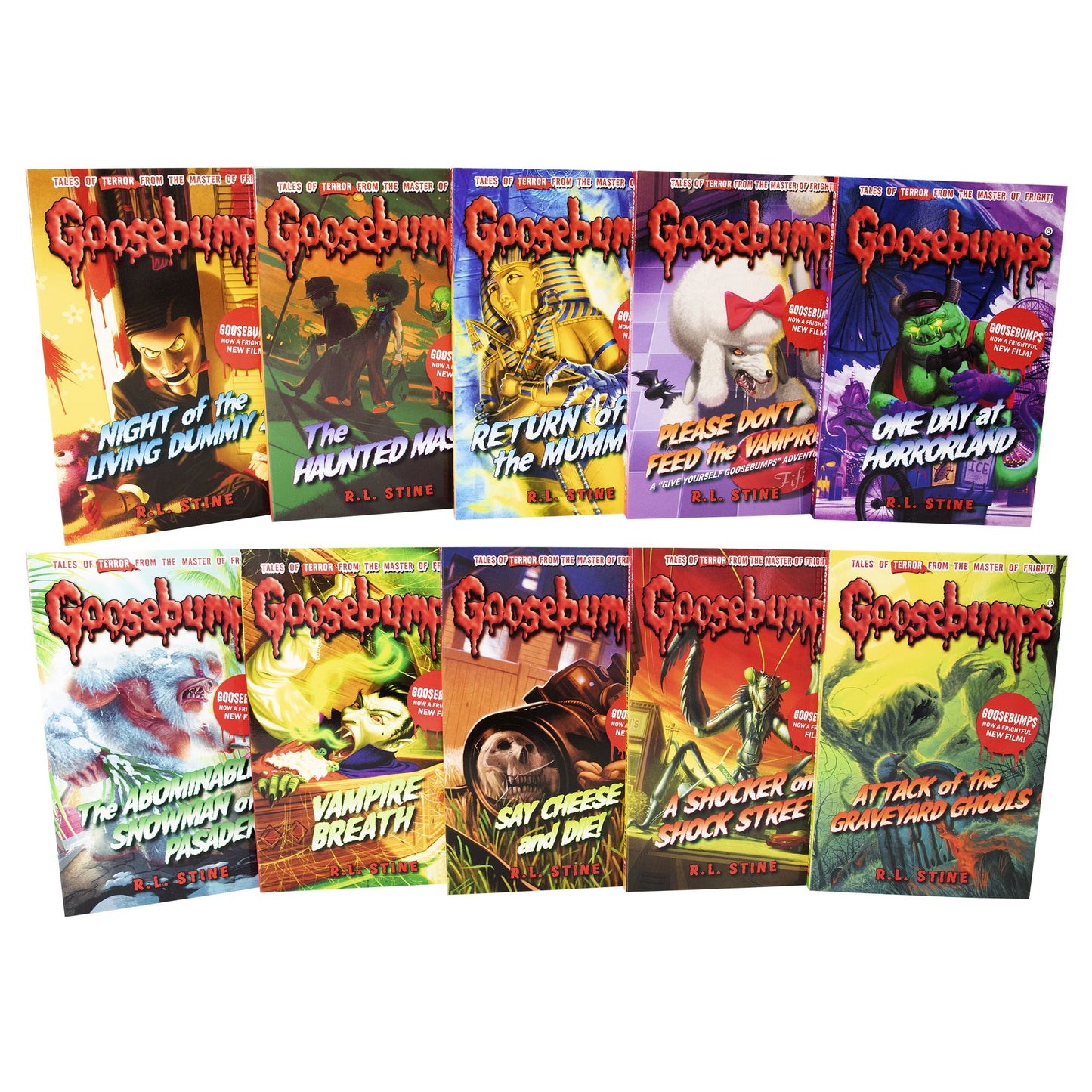 Goosebumps: The Classic Series (Set 2) by R. L. Stine 10 Books Collection - Ages 9-14 - Paperback