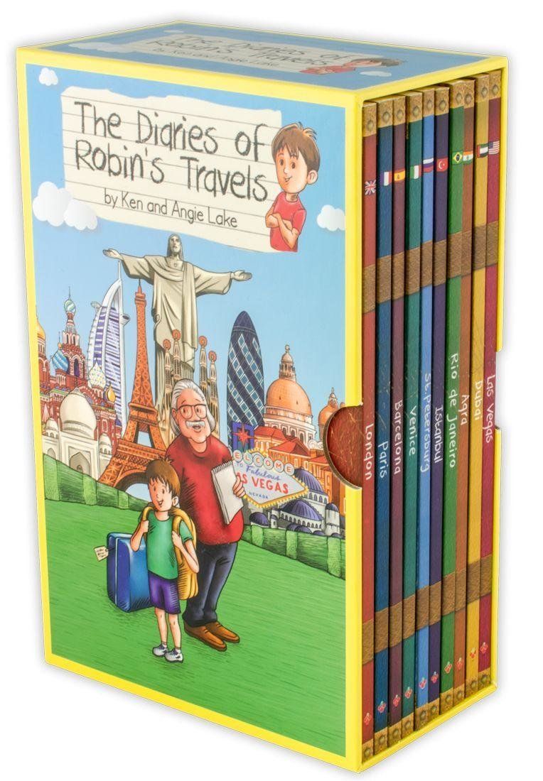 The Diaries of Robins Travels Adventures 10 Books by Angie Lake & Ken Lake - Age 9-14 - Paperback