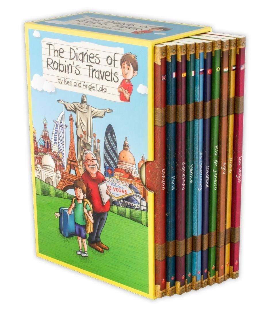 The Diaries of Robins Travels Adventures 10 Books by Angie Lake & Ken Lake - Age 9-14 - Paperback