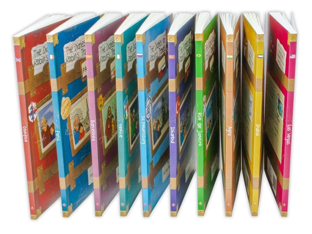 The Diaries of Robins Travels Adventures 10 Books by Angie Lake & Ken Lake - Age 9-14 - Paperback