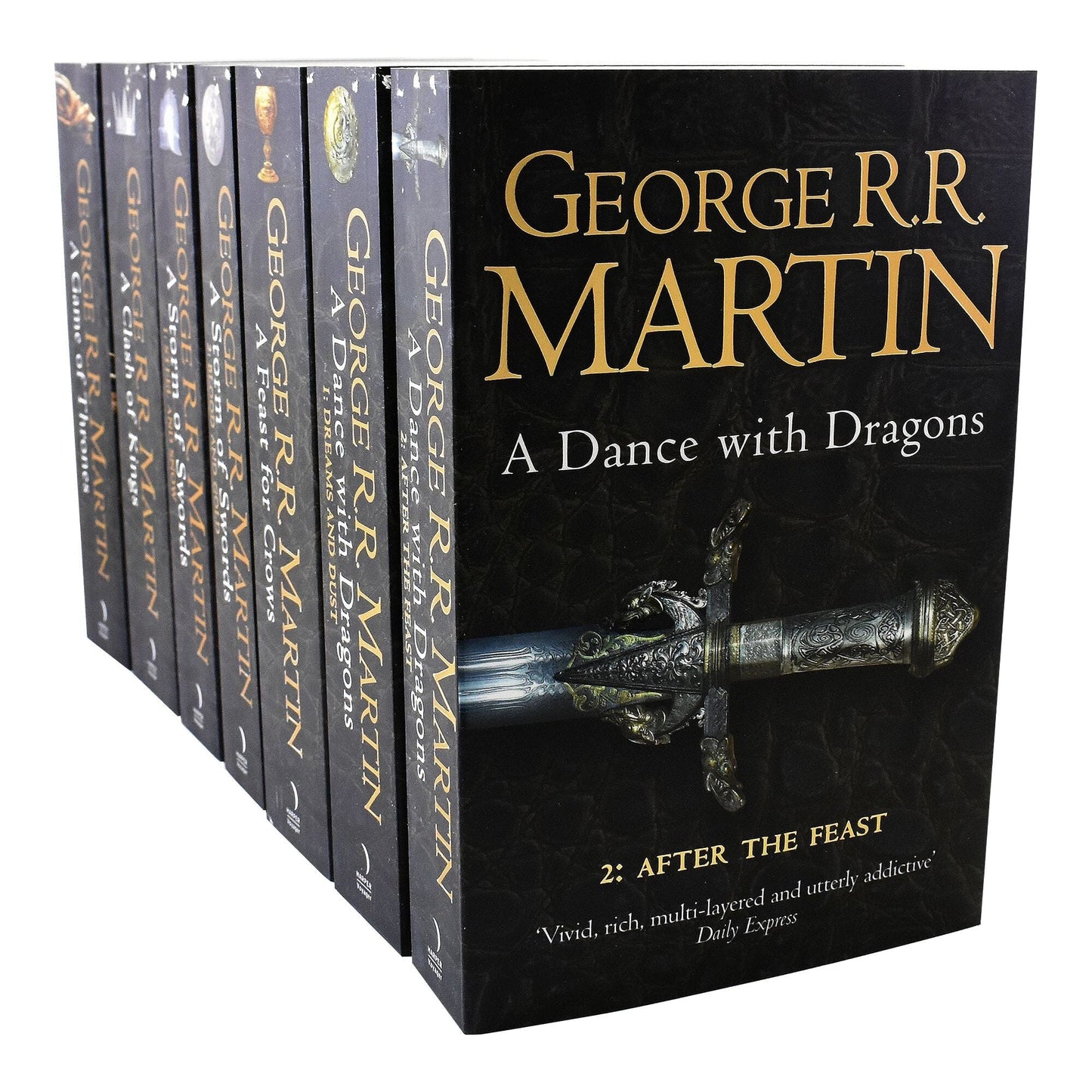 Game of Thrones by George RR Martin - A Song of Ice and Fire 7 Books Box Set - Fiction - Paperback