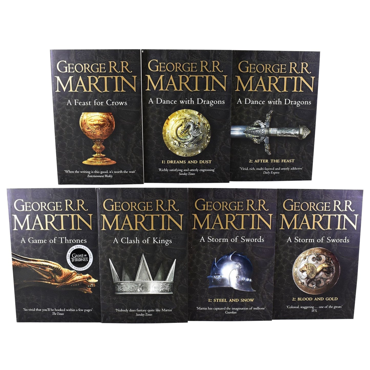 Game of Thrones by George RR Martin - A Song of Ice and Fire 7 Books Box Set - Fiction - Paperback