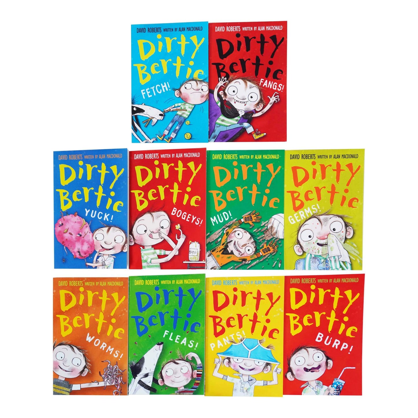 Dirty Bertie Series 1 Collection 10 Books Set (Book 1-10) by Alan MacDonald - Age 6 years and up - Paperback