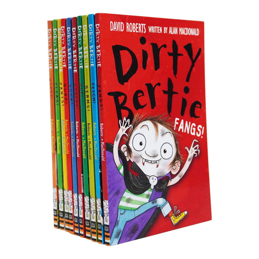 Dirty Bertie Series 1 Collection 10 Books Set (Book 1-10) by Alan MacDonald - Age 6 years and up - Paperback