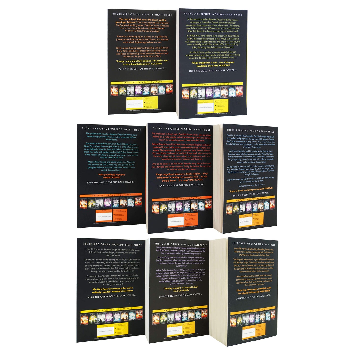 The Dark Tower by Stephen King: Complete Series 8 Books Box Set - Fiction - Paperback