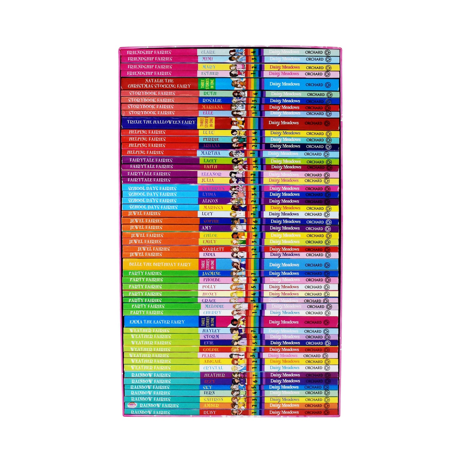 A Year of Rainbow Magic by Daisy Meadows 52 Books Boxed Set Collection - Ages 5-7 - Paperback