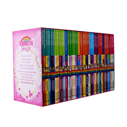 A Year of Rainbow Magic by Daisy Meadows 52 Books Boxed Set Collection - Ages 5-7 - Paperback