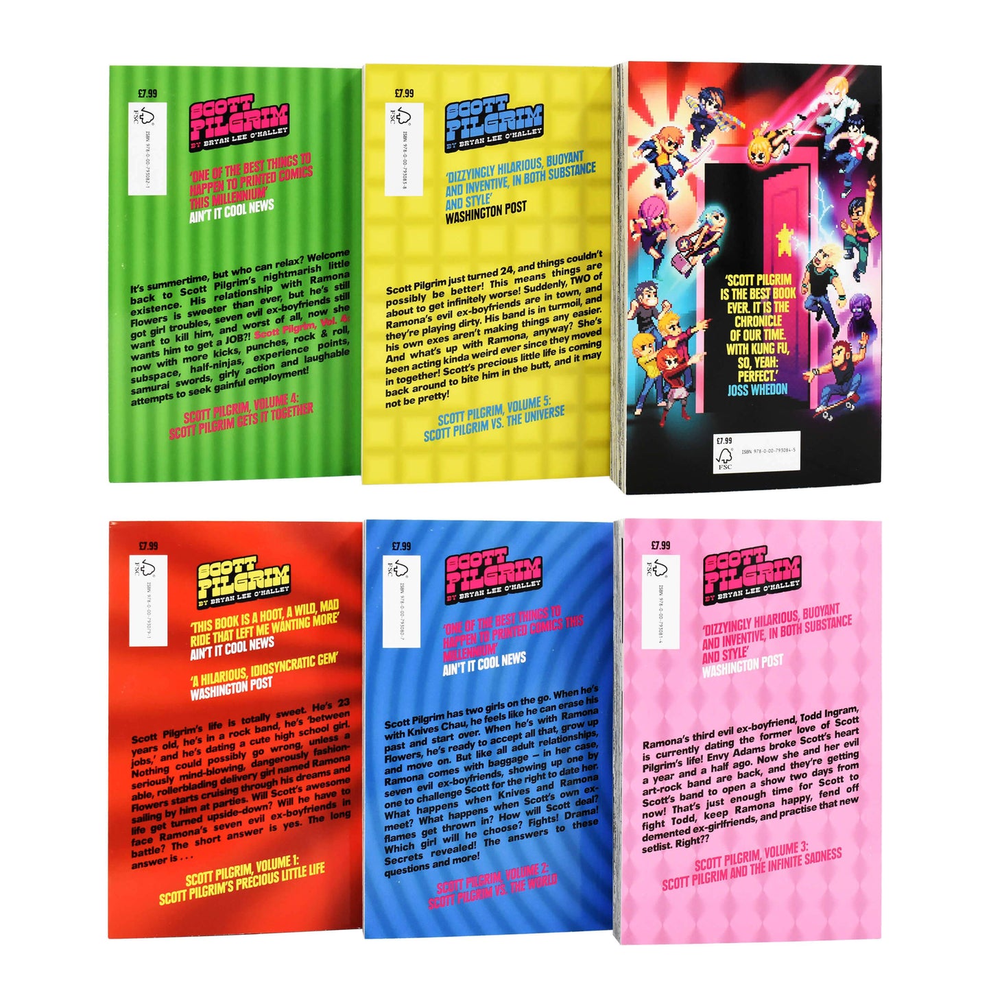 Scott Pilgrim 6 Books Collection by Bryan Lee O'Malley - Ages 13+ - Paperback